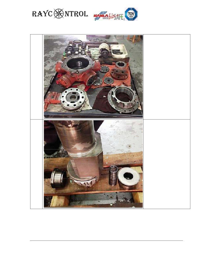 Power brushed and chippedthe rusted area.Diesel washed all parts